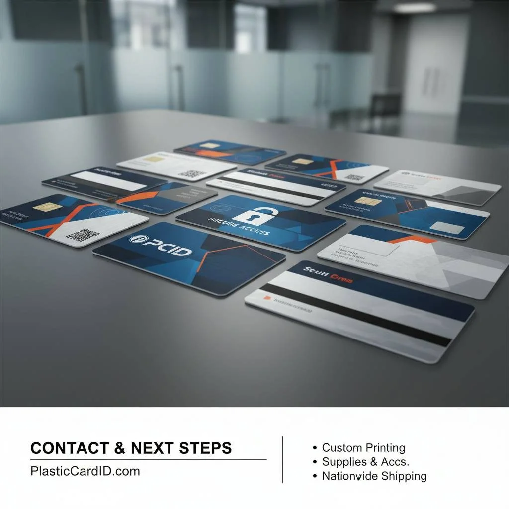 Contact and Next Steps with Plastic Card ID
